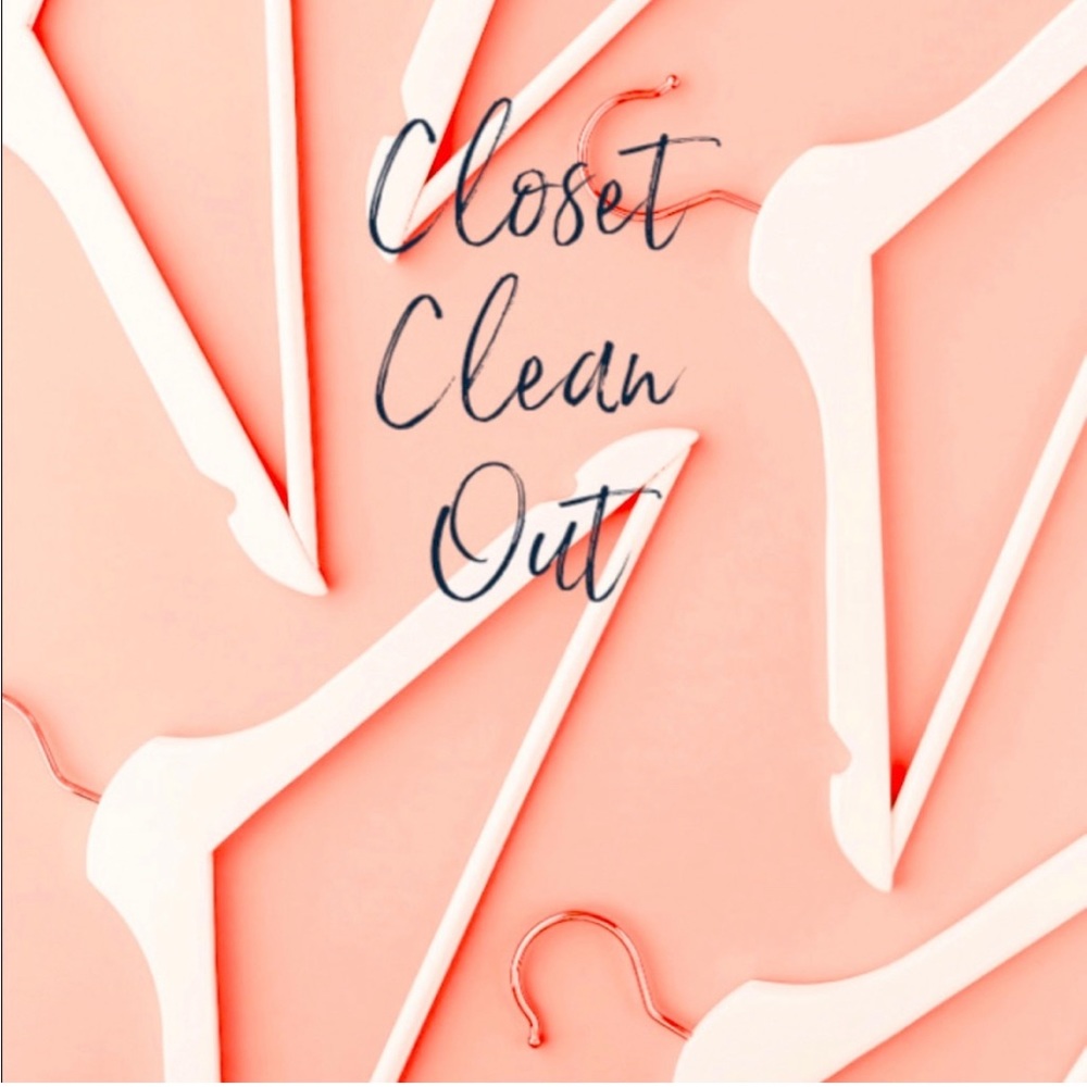 Decluttering and cleaning out closets!